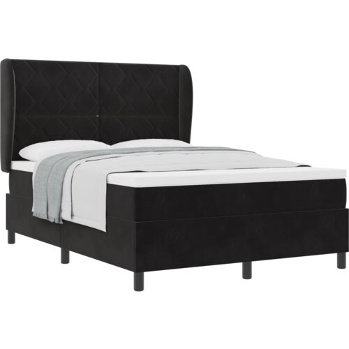 Box Spring Krevet s Madracem Crni 160x200 cm Bar&amp;scaron;un Slike