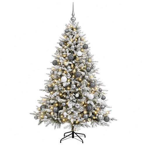  Umjetno božićno drvce s kuglicom 210 cm 300 LED lampica Slike