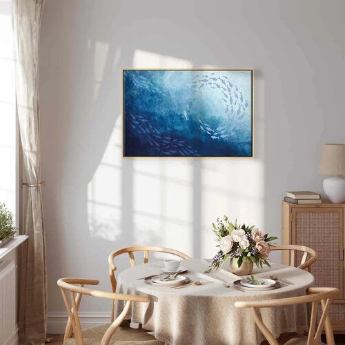  Slika - Sea depths 90x60 U prirodnom drvenom okviru Slike