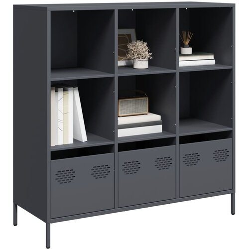 Visoka komoda antracit 101,5x39x103,5 cm od čelika Cene