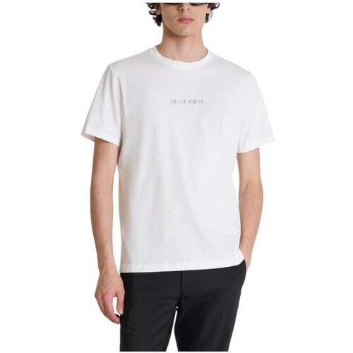 Antony Morato Majice s kratkimi rokavi MMKS02696 FA100240 Bela Cene