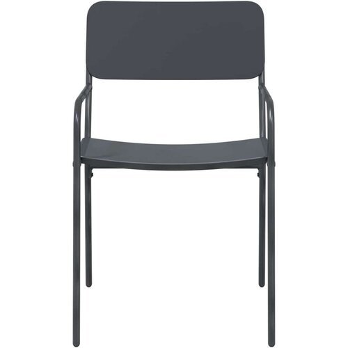  Vrtne stolice 2 pcs Antracit 51 x 55 x 81 cm Čelik Slike