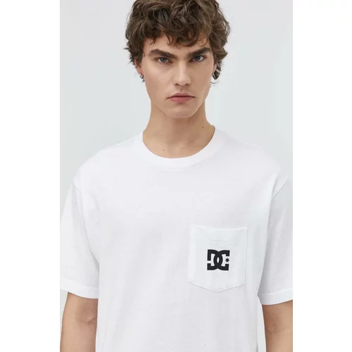 DC Pamučna majica za muškarce, boja: bijela, s tiskom, ADYZT05377