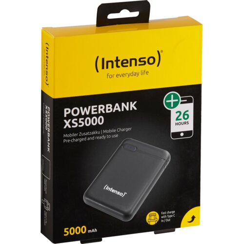 Intenso Prijenosni punjač za mobitele i tablete 5000mAh - POWERBANK XS5000 Black Cijene