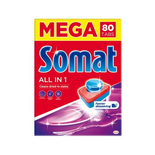 Somat tableta za mašinsko pranje posuđa 80 komada Slike