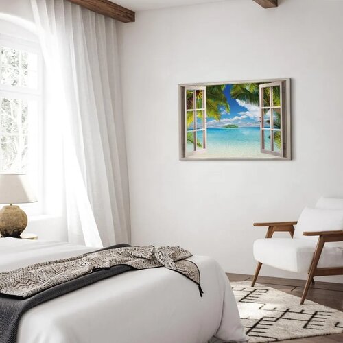  Slika - Window: Sea View 90x60 Na talijanskom platnu Slike