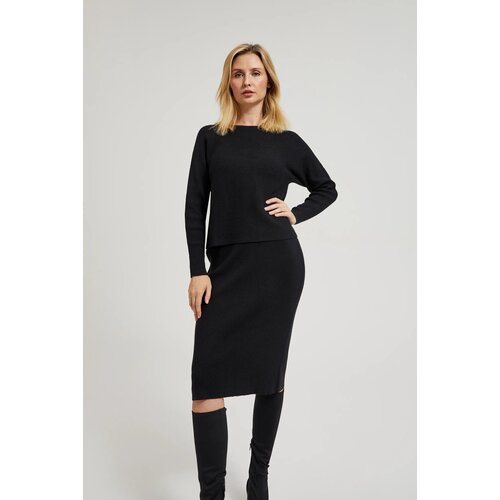 Moodo Women&amp;#039;s knitted skirt - black Slike