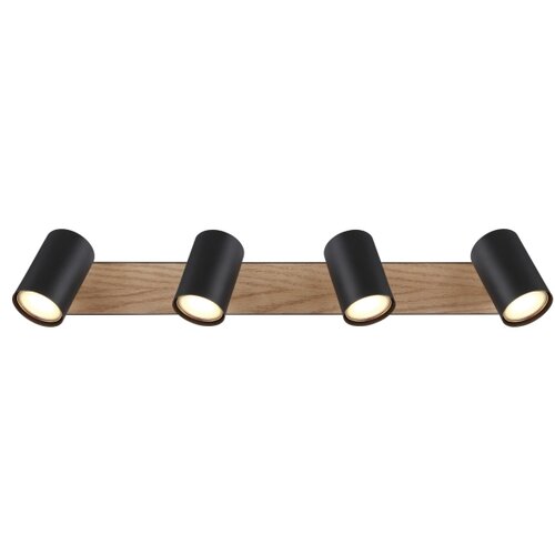 Globo 57911-4BW - Stropni reflektor ROBBY 4xGU10/35W/230V crna/braon Cene