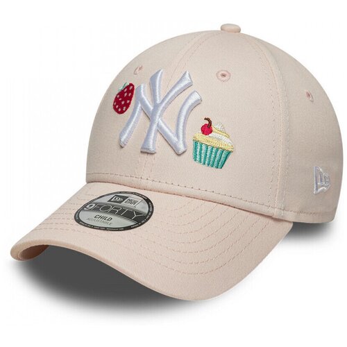 New Era Kape s &amp;scaron;iltom Child food icon 9forty neyyan Rožnata Slike