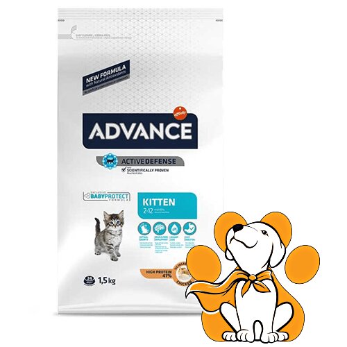 Advance Suva hrana za mačiće Piletina i Pirinač 1.5kg Slike