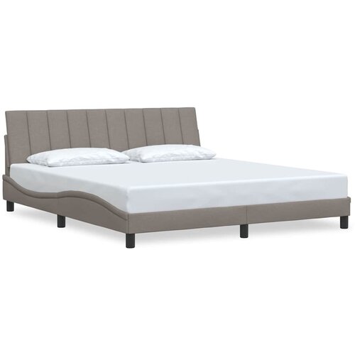 Maison Chic Posteljni okvir - Dvoposteljna postelja - Zakonska postelja brez vzmetnice taupe 180x200 cm blago-J4243, (21764092) Cene