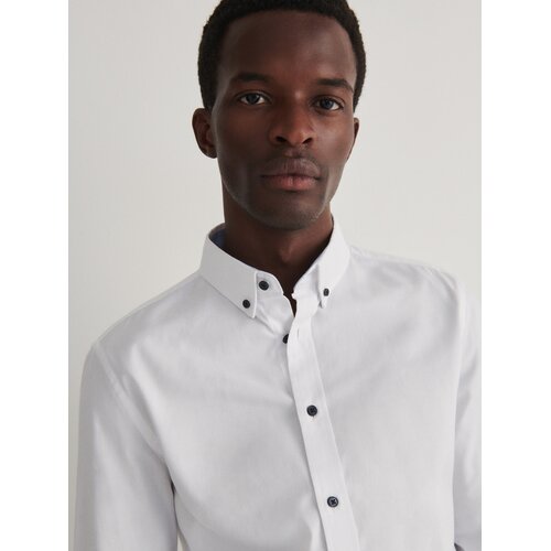Reserved srajca slim fit - bela Cene