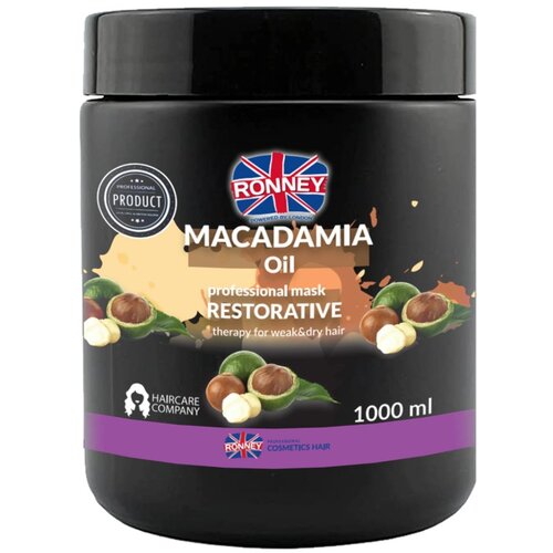 MASKA za obnovu slabe i suhe kose Ronney Macadamia Oil – 1000 ml Cijene