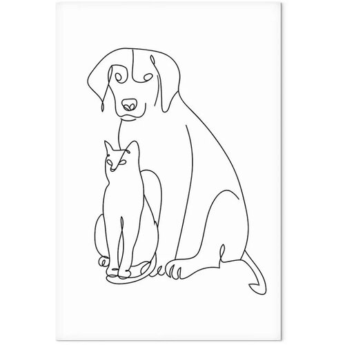  Slika - Best Friends (1 Part) Vertical 20x30 Premium Print Slike