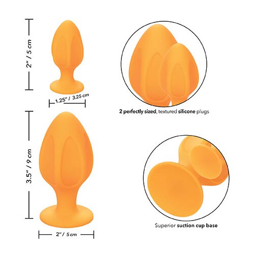 California Exotic Novelties Analna čepa &amp;quot;Cheeky Buttplug&amp;quot; - oranžna (R14380or) Slike
