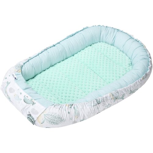 Medi Partners Baby cocoon/nest – Ocean + minty minky Cene