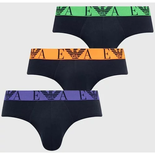Emporio Armani Underwear Moške spodnjice 3-pack moški, mornarsko modra barva