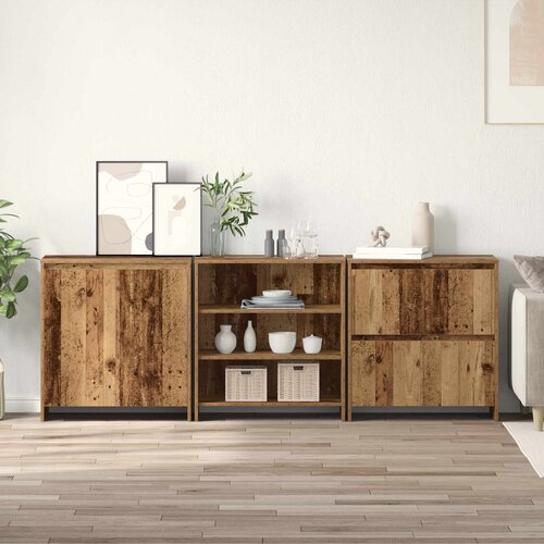  Kreveta 3 pcs Staro drvo 70 x 41 x 75 cm Konstruirano drvo Cene