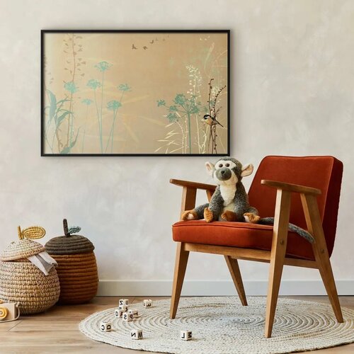  Plakat - Bird on a Meadow 30x21 Crni okvir Slike