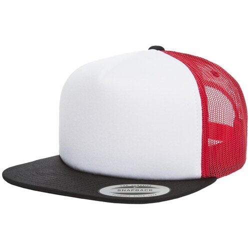 Flexfit Foam Trucker with white front blk/wht/red Cijene