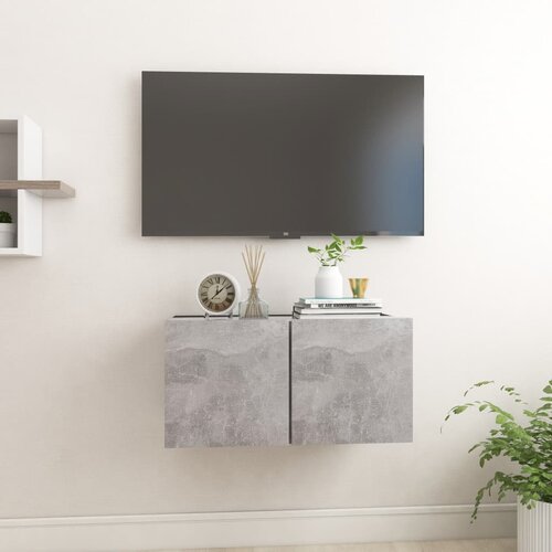 vidaXL Viseći TV ormarić siva boja betona 60 x 30 x 30 cm Cijene