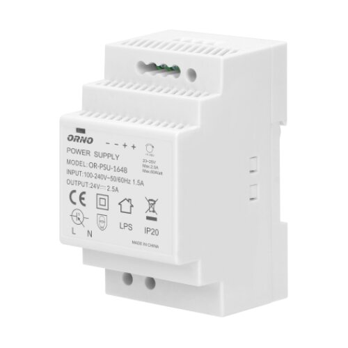 Orno Napajanje za DIN &scaron;inu 24V DC 2.5A 60W 3P OR-PSU-1648 Cene