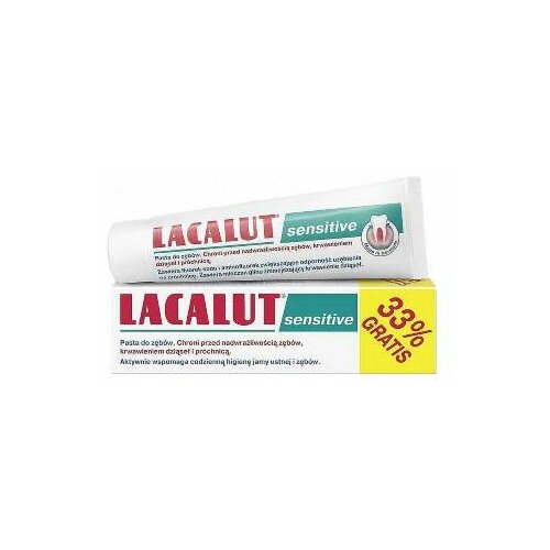 Lacalut sensitive pasta za zube, 75 ml + 33% gratis Slike