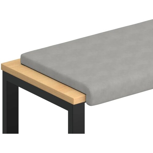  Jastučić za klupu Mikrovlakna Svjetlosiva Dubina 35 cm - Svjetlosiva 110 x 38 x 6 5 cm Cene