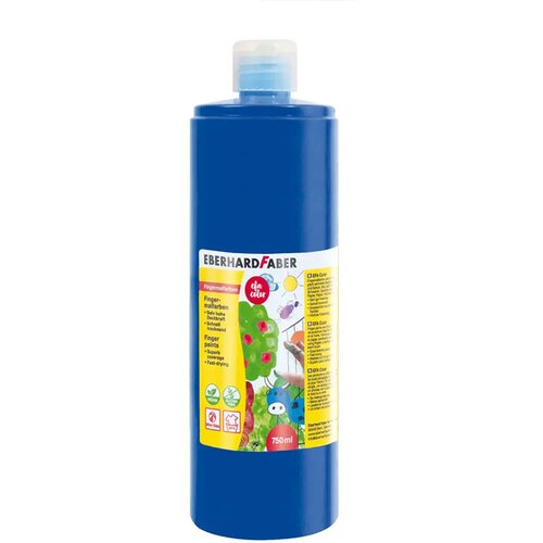 Eberhard Faber Prstna barva temno modra, 740 ml Slike
