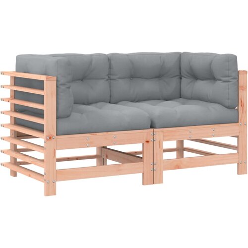 Maison Chic Kotni kavč - Sofa - Kanape z blazinami 2 kosa trdna douglas jelka, (21727052) Cene