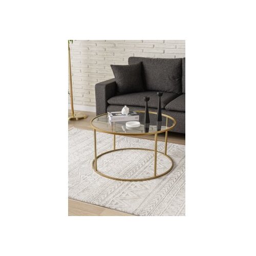 Hanah home sto za dnevnu sobu berlin 80 gold transparent Cene