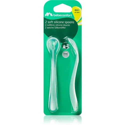 Bebe Confort Silicone Spoons žlička 4 m+ 2 kos