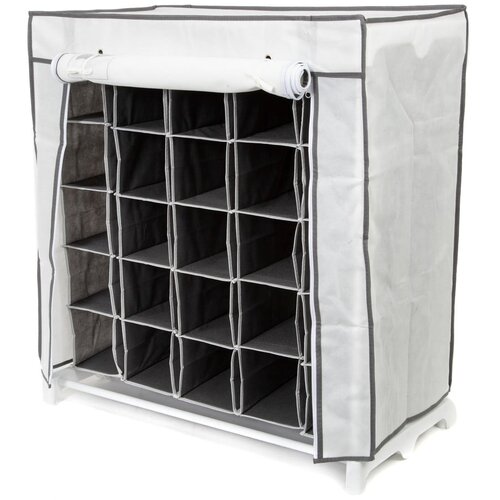 Compactor crna tekstilna polica za cipela Shoes, 25 pretinaca Slike