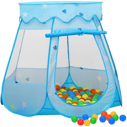 vidaXL Dječji šator za igru s 250 loptica plavi 102 x 102 x 82 cm Cijene