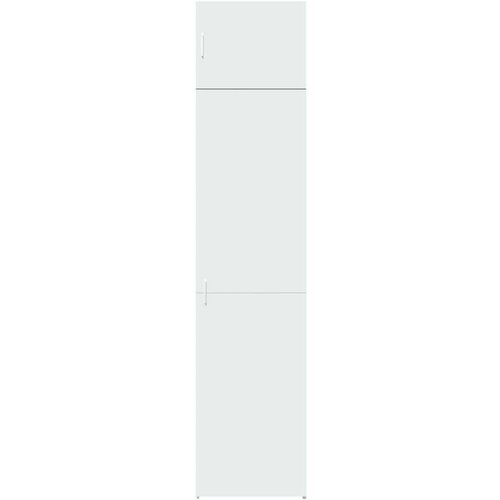 VidaXL Uski ormarić za pohranu bijeli 50x42,5x225 cm konstruirano drvo Slike