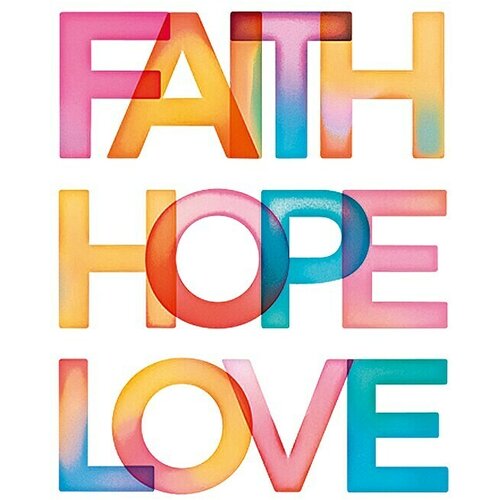  Plakat (Faith Hope Love, Š x V: 40 x 50 cm) Cene