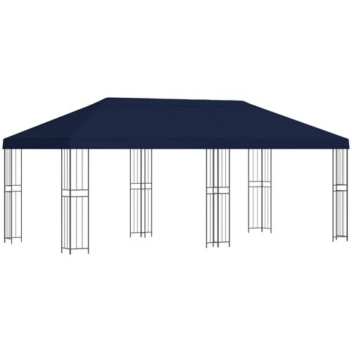 vidaXL Paviljon s stenami 6 x 3 m Modra Poliester in jeklo 190, (5000218862) Cene