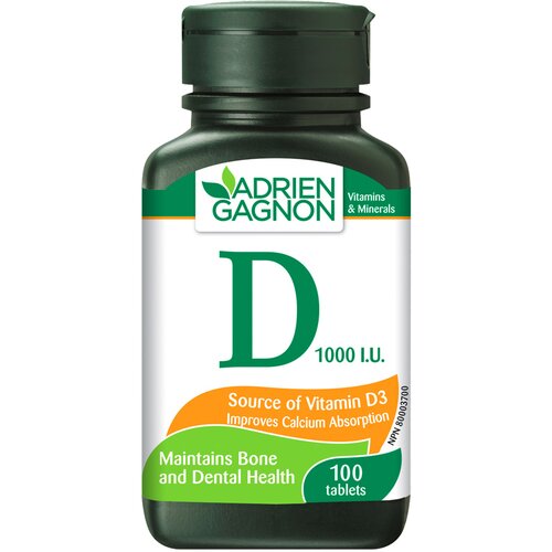 ADRIEN GAGNON vitamin d 1000IU 100/1 120086 Slike