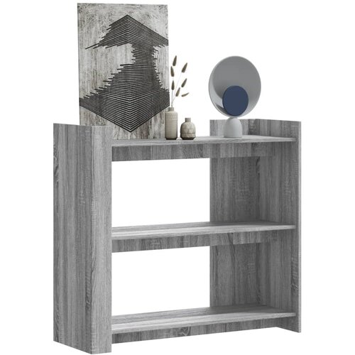 vidaXL Konzolna mizica siva sonoma 100x35x90 cm inženirski les Cene