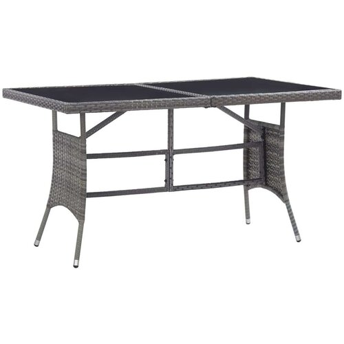  Vrtni stol sivi 140 x 80 x 74 cm od poliratana Cijene