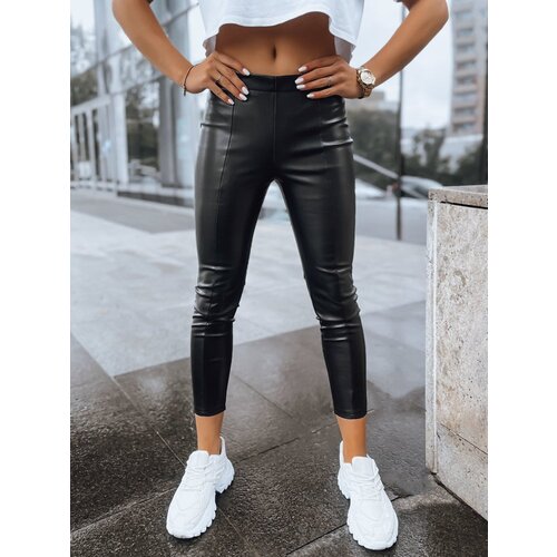 DStreet Skórzane legginsy damskie COSMIC GLAMOUR czarne Cene