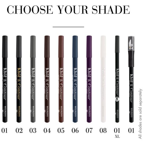 Bourjois khol &amp;amp; Contour XL dugotrajna olovka za oči 1,65 g nijansa 001 Noir-issime Slike