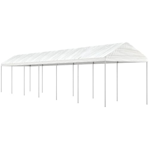 vidaXL Sjenica s krovom bijela 13 38 x 2 28 x 2 69 m polietilen Cijene