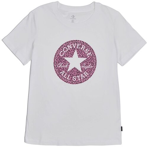 Converse Majice s kratkimi rokavi Chuck Taylor All Star Leopard Patch Tee Bela Slike