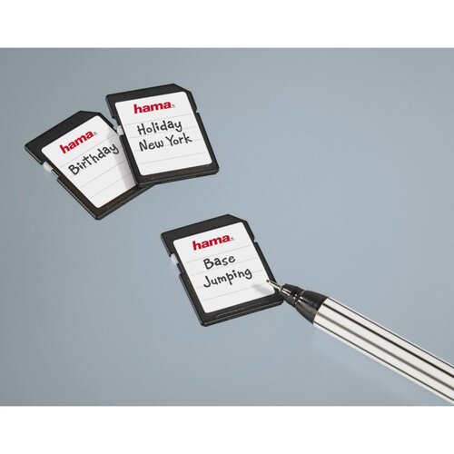 Hama Memory Card Labels 18 pieces, black/white 95916 Cijene
