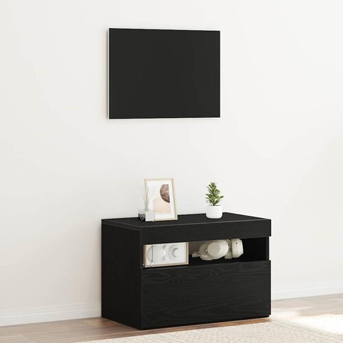  Noćni ormar Crni hrast 60 x 35 x 40 cm Konstruirano drvo Cijene