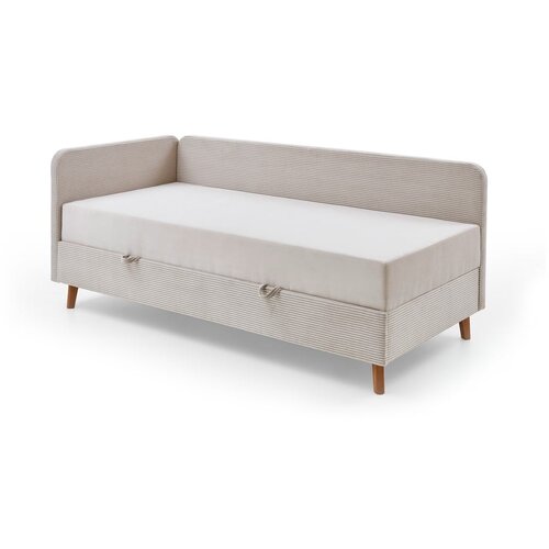 Meise Möbel Bež tapecirani krevet s prostorom za pohranu 90x200 cm Cabana – Cijene