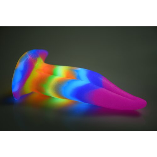 Creature Cocks Unicorn Kiss Unicorn Tongue Glow-In-The-Dark Silicone Dildo Rainbow Slike