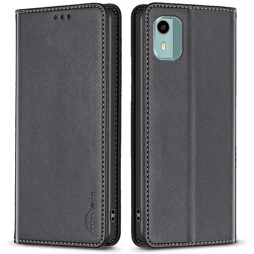 INORCO BINFEN COLOR BF18 Za Nokio C12 4G/C12 Plus/C12 Pro PU usnje, držalo za kartice, ovitek za telefon, torbica s stojalom proti padcem, (22035846) Cene