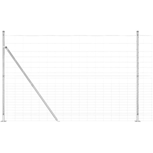 vidaXL Pašna ograja srebrna 25 x 1.6 m Pocinkano jeklo, (5000096643) Cene